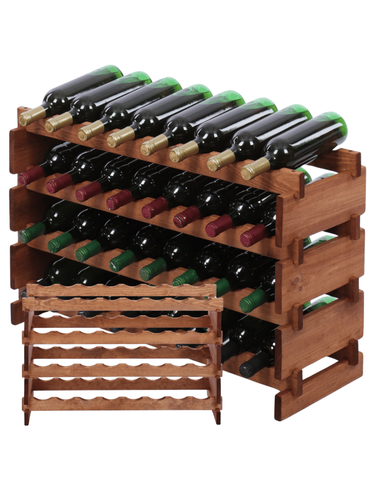 Modułowe stojaki do butelek RW11 - Stojak na wino regał modułowy na butelki 4x8 but WSZYSTKIE TYPY BUTELEK - product b2b.wamar.biz 1