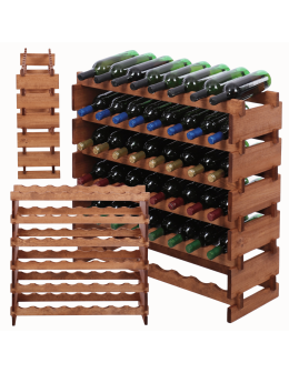 Stojak na wino regał modułowy na butelki 6x8 but BUDUJ JAK KLOCKI EKO