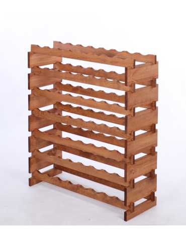 Modułowe stojaki do butelek RW11 - Stojak na wino regał modułowy na butelki 7x8 but BUDUJ JAK KLOCKI EKO - product 3