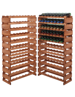 Stojak na wino regał modułowy na butelki 11x8 but DUŻY MONTAŻ BEZ NARZĘDZI