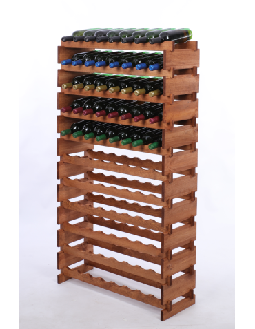 Stojak na wino regał modułowy na butelki 11x8 but DUŻY MONTAŻ BEZ NARZĘDZI - produkt 2