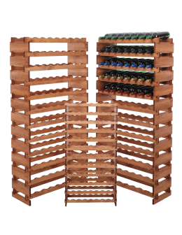 Stojak na wino regał modułowy na butelki 12x8 but DUŻY MONTAŻ BEZ NARZĘDZI