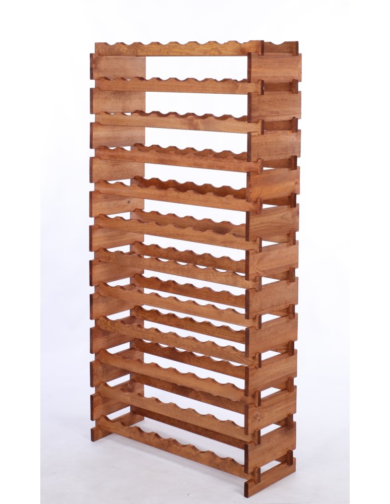 Modułowe stojaki do butelek RW11 - Stojak na wino regał modułowy na butelki 12x8 but DUŻY MONTAŻ BEZ NARZĘDZI - product b2b.wamar.biz 3