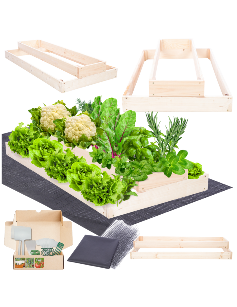 Grządki kaskadowe - Skrzynia na warzywa regulowana skrzynie na warzywniak inspekt 18x60x120 - product b2b.wamar.biz 1