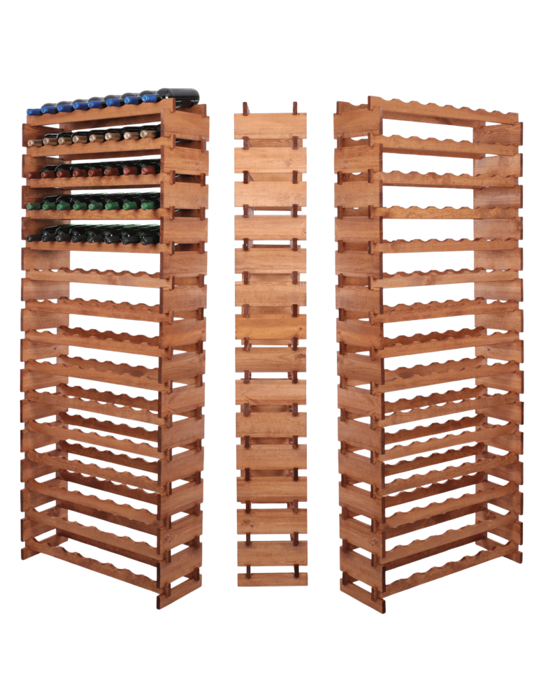 Modułowe stojaki do butelek RW11 - Stojak na wino regał modułowy na butelki 15x8 but WYSOKI BEZ NARZĘDZI - product b2b.wamar.biz 1