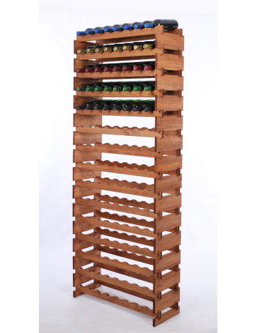Stojak na wino regał modułowy na butelki 15x8 but WYSOKI BEZ NARZĘDZI - produkt 2