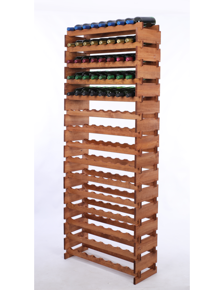 Modułowe stojaki do butelek RW11 - Stojak na wino regał modułowy na butelki 15x8 but WYSOKI BEZ NARZĘDZI - product b2b.wamar.biz 2