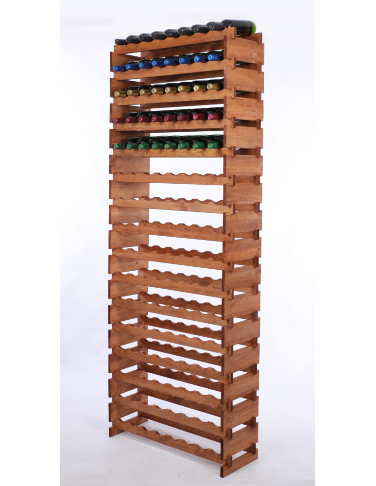 Modułowe stojaki do butelek RW11 - Stojak na wino regał modułowy na butelki 16x8 but WYSOKI BEZ NARZĘDZI - product b2b.wamar.biz 2
