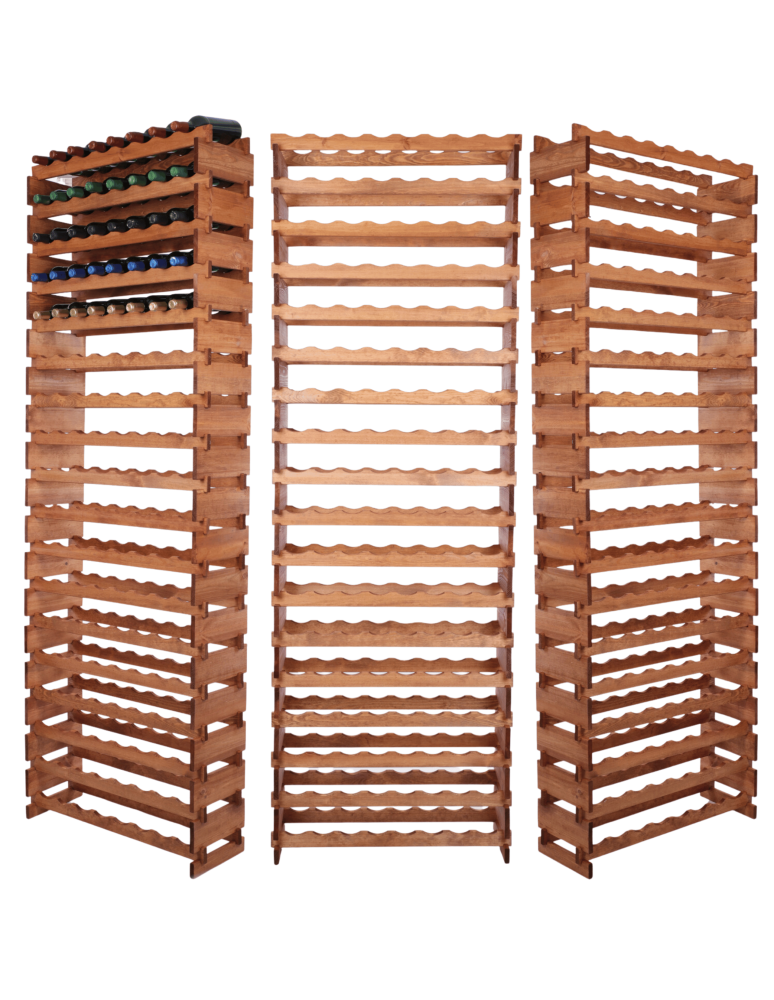 Modułowe stojaki do butelek RW11 - Stojak na wino regał modułowy na butelki 18x8 but WYSOKI BEZ NARZĘDZI - product b2b.wamar.biz 1