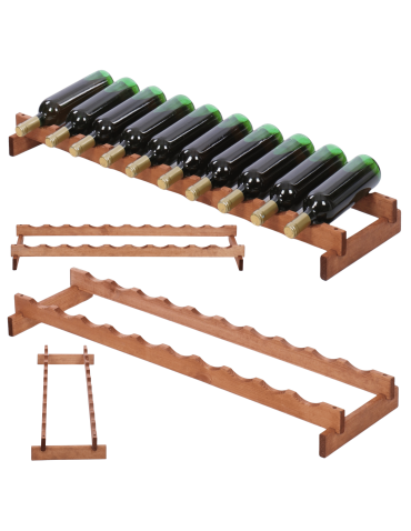 Stojak na wino regał modułowy na butelki 1x10 but POJEMNY BEZ NARZĘDZI