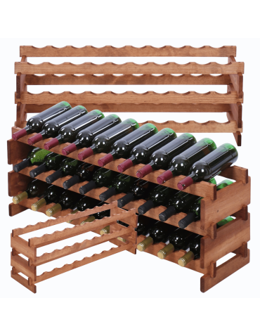 Stojak na wino regał modułowy na butelki 3x10 but POJEMNY BEZ NARZĘDZI