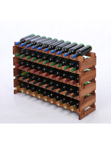 Stojak na wino regał modułowy na butelki 5x10 but BUDUJ JAK KLOCKI EKO - produkt 2