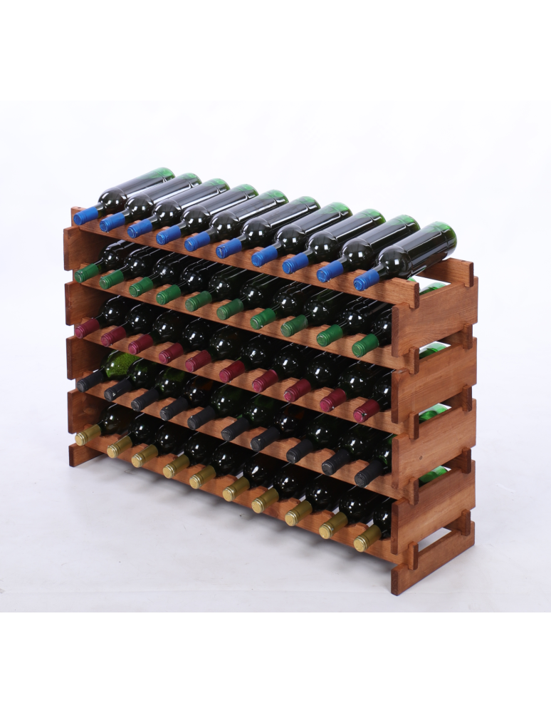 Modułowe stojaki do butelek RW11 - Stojak na wino regał modułowy na butelki 5x10 but BUDUJ JAK KLOCKI EKO - product b2b.wamar.biz 2