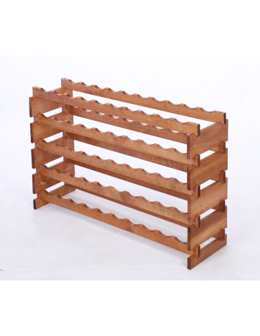 Modułowe stojaki do butelek RW11 - Stojak na wino regał modułowy na butelki 5x10 but BUDUJ JAK KLOCKI EKO - product 3