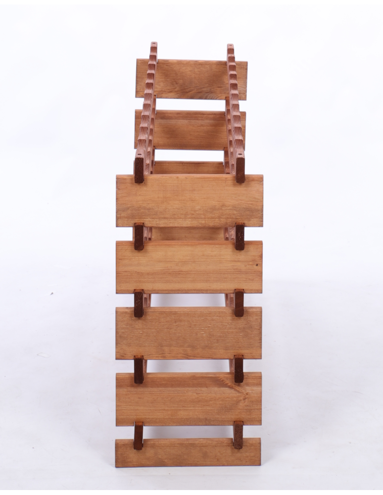 Modułowe stojaki do butelek RW11 - Stojak na wino regał modułowy na butelki 5x10 but BUDUJ JAK KLOCKI EKO - product b2b.wamar.biz 4