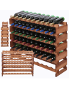 Stojak na wino regał modułowy na butelki 6x10 but BUDUJ JAK KLOCKI EKO
