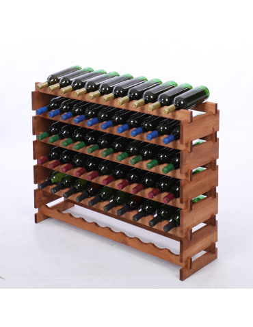 Stojak na wino regał modułowy na butelki 6x10 but BUDUJ JAK KLOCKI EKO - produkt 2