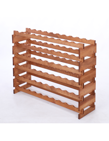 Modułowe stojaki do butelek RW11 - Stojak na wino regał modułowy na butelki 6x10 but BUDUJ JAK KLOCKI EKO - product 3