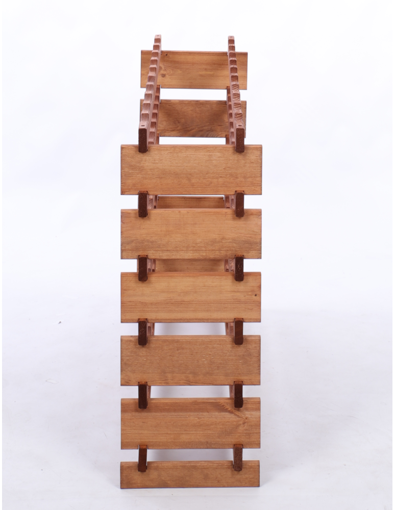 Modułowe stojaki do butelek RW11 - Stojak na wino regał modułowy na butelki 6x10 but BUDUJ JAK KLOCKI EKO - product b2b.wamar.biz 4