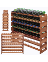 Stojak na wino regał modułowy na butelki 7x10 but BUDUJ JAK KLOCKI EKO