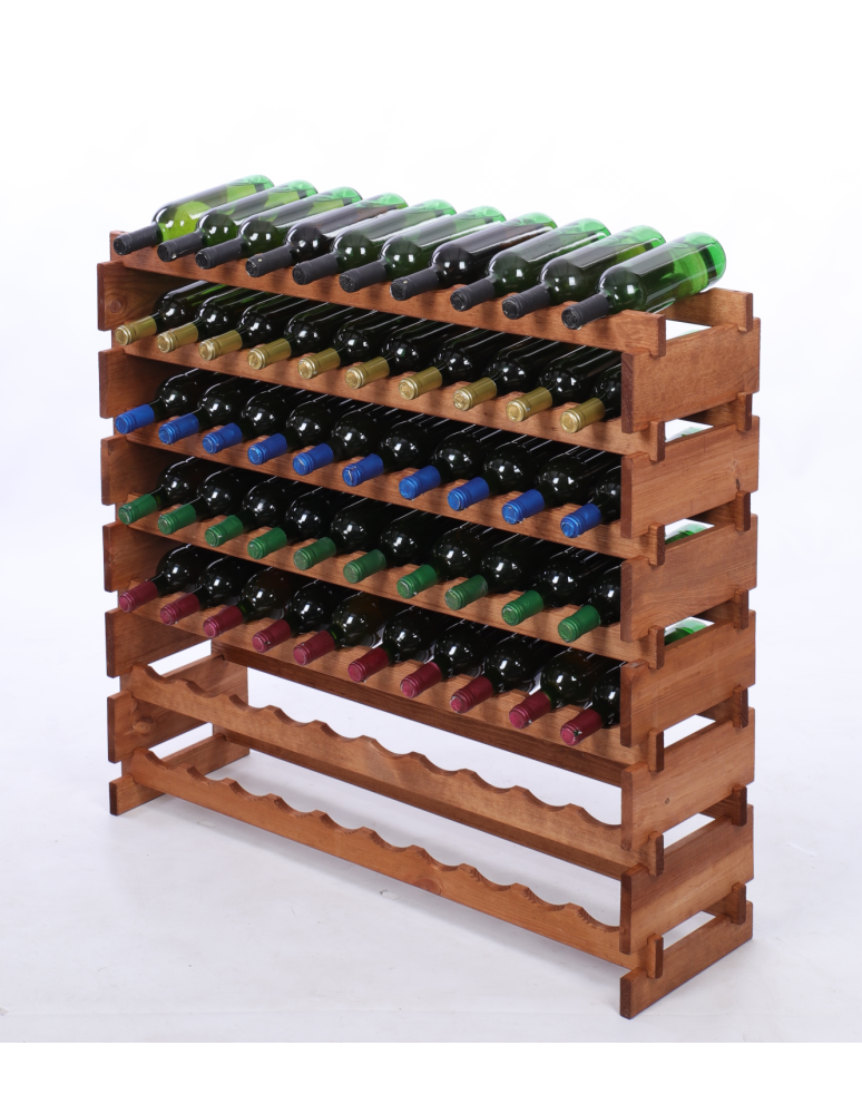 Modułowe stojaki do butelek RW11 - Stojak na wino regał modułowy na butelki 7x10 but BUDUJ JAK KLOCKI EKO - product b2b.wamar.biz 2