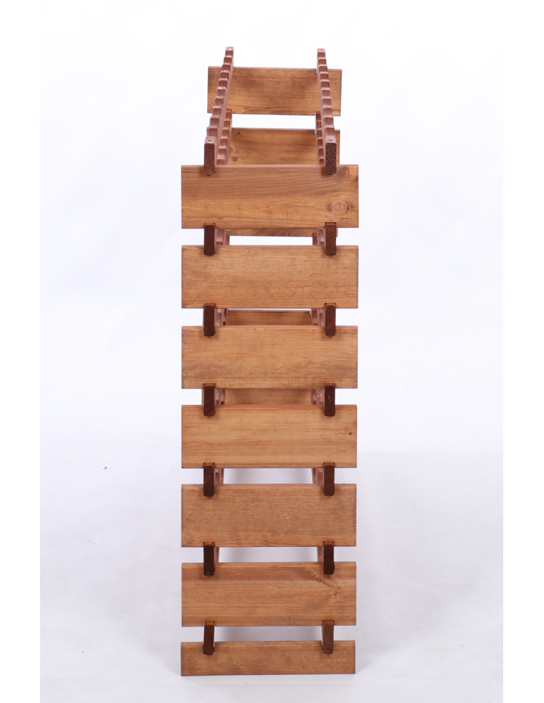 Modułowe stojaki do butelek RW11 - Stojak na wino regał modułowy na butelki 7x10 but BUDUJ JAK KLOCKI EKO - product b2b.wamar.biz 4