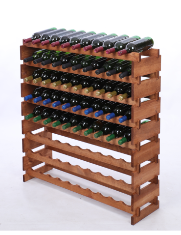 Stojak na wino regał modułowy na butelki 8x10 but POJEMNY BEZ NARZĘDZI - produkt 2