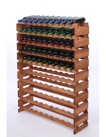 Stojak na wino regał modułowy na butelki 10x10 but DUŻY MONTAŻ BEZ NARZĘDZI - product 2