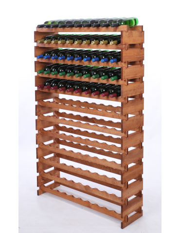 Stojak na wino regał modułowy na butelki 12x10 but DUŻY MONTAŻ BEZ NARZĘDZI - produkt 2