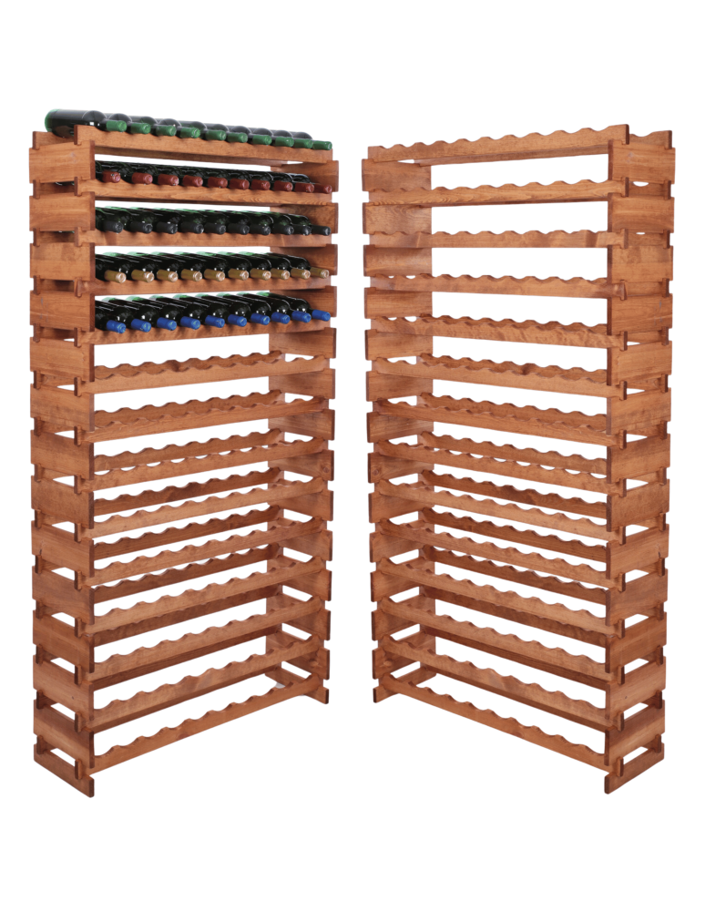 Modułowe stojaki do butelek RW11 - Stojak na wino regał modułowy na butelki 14x10 but POJEMNY BEZ NARZĘDZI - product b2b.wamar.biz 1