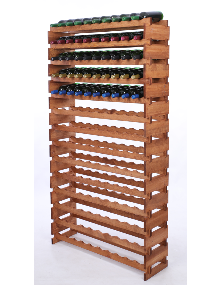 Modułowe stojaki do butelek RW11 - Stojak na wino regał modułowy na butelki 14x10 but POJEMNY BEZ NARZĘDZI - product b2b.wamar.biz 2