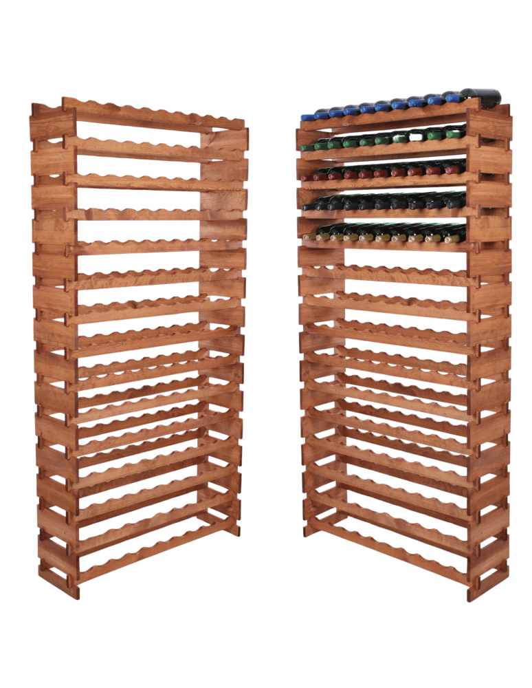 Modułowe stojaki do butelek RW11 - Stojak na wino regał modułowy na butelki 15x10 but WYSOKI BEZ NARZĘDZI - product b2b.wamar.biz 1