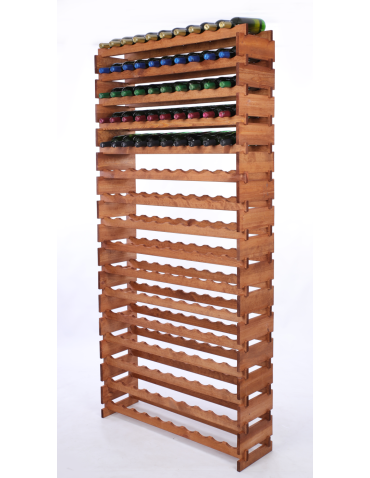 Stojak na wino regał modułowy na butelki 16x10 but WYSOKI BEZ NARZĘDZI - product 2