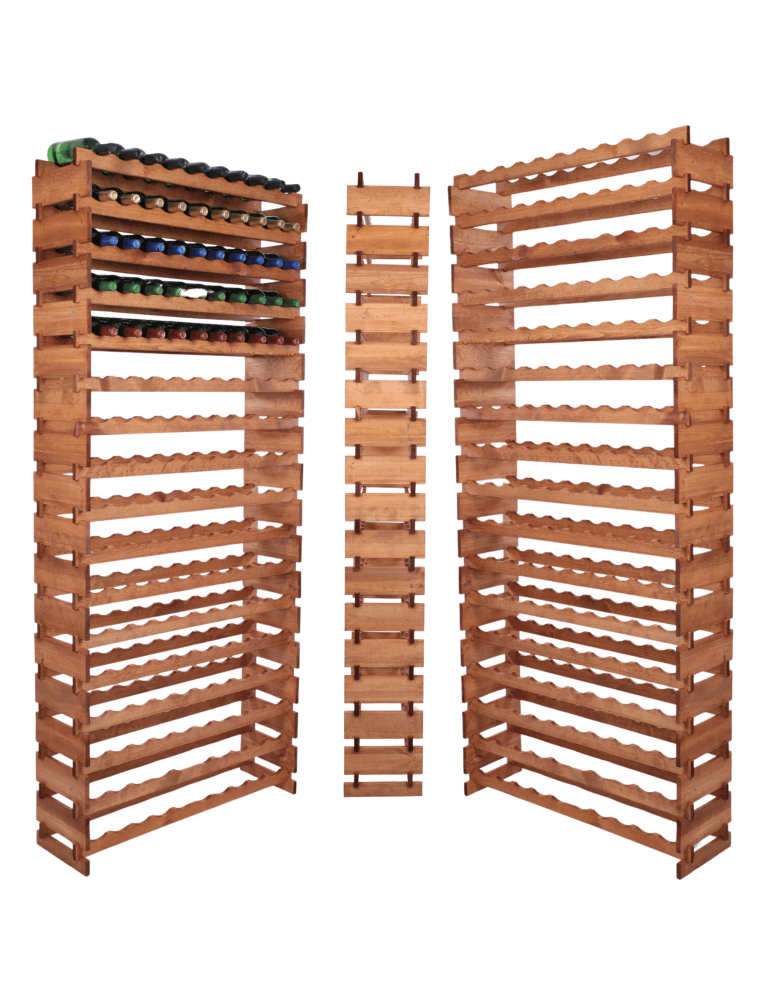 Modułowe stojaki do butelek RW11 - Stojak na wino regał modułowy na butelki 17x10 but WYSOKI BEZ NARZĘDZI - product b2b.wamar.biz 1