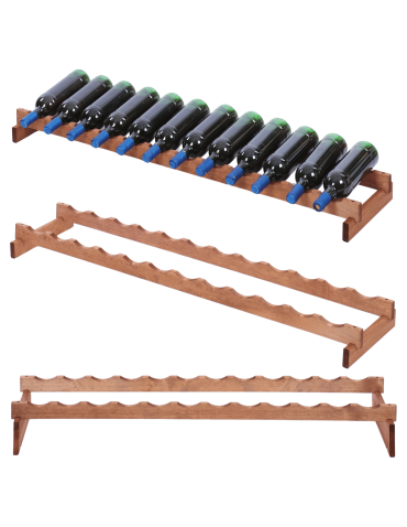 Stojak na wino regał modułowy na butelki 1x12 but SZEROKI BEZ NARZĘDZI