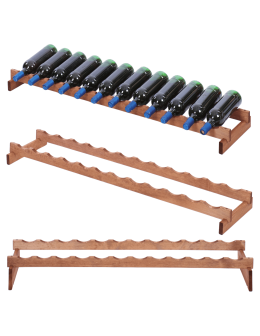 Stojak na wino regał modułowy na butelki 1x12 but SZEROKI BEZ NARZĘDZI