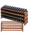 Stojak na wino regał modułowy na butelki 4x12 but SZEROKI BEZ NARZĘDZI
