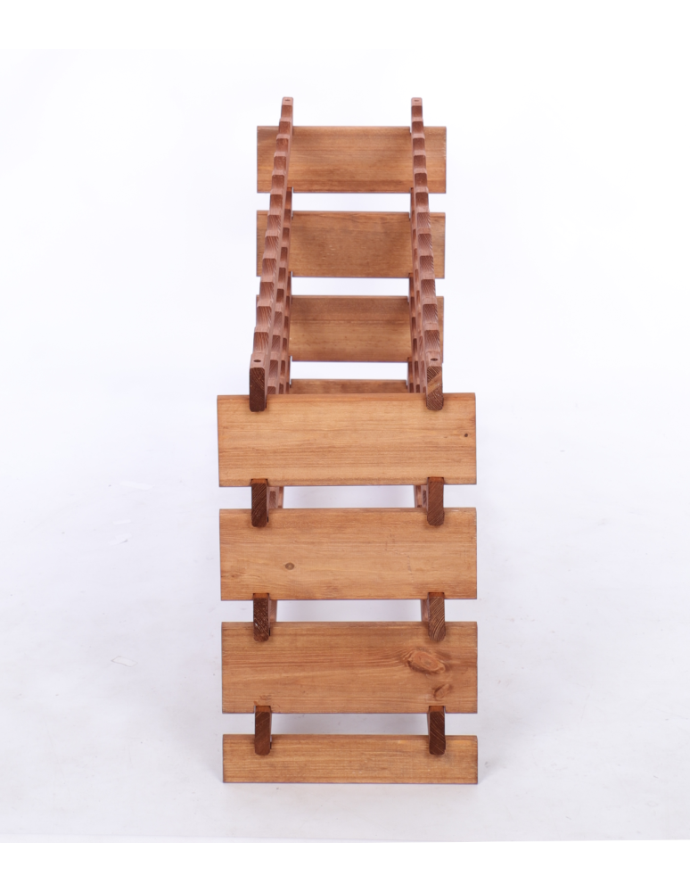 Modułowe stojaki do butelek RW11 - Stojak na wino regał modułowy na butelki 4x12 but SZEROKI BEZ NARZĘDZI - product b2b.wamar.biz 3