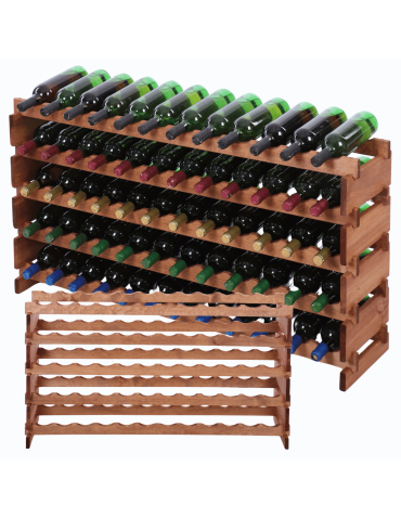 Stojak na wino regał modułowy na butelki 5x12 but BUDUJ JAK KLOCKI EKO