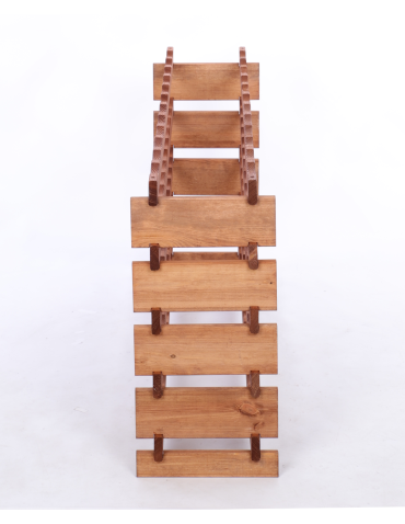 Modułowe stojaki do butelek RW11 - Stojak na wino regał modułowy na butelki 5x12 but BUDUJ JAK KLOCKI EKO - product 3