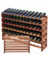 Stojak na wino regał modułowy na butelki 6x12 but BUDUJ JAK KLOCKI EKO