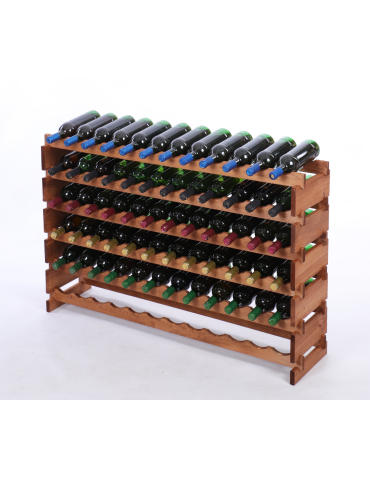 Stojak na wino regał modułowy na butelki 6x12 but BUDUJ JAK KLOCKI EKO - produkt 2