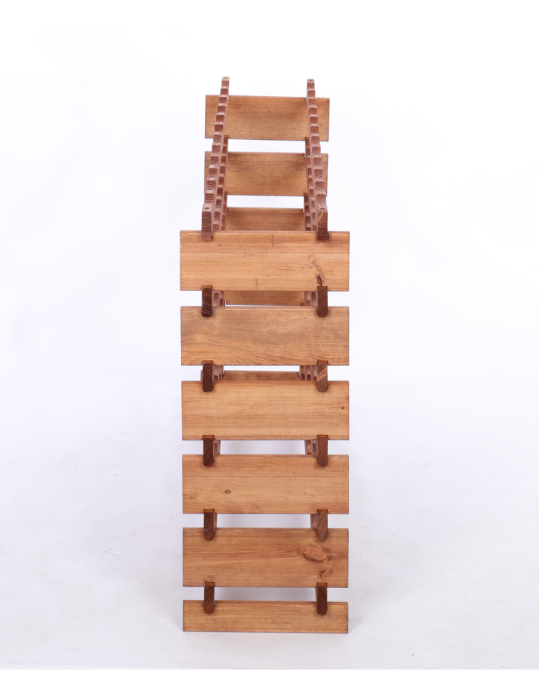 Modułowe stojaki do butelek RW11 - Stojak na wino regał modułowy na butelki 6x12 but BUDUJ JAK KLOCKI EKO - product b2b.wamar.biz 4