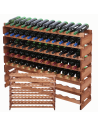 Stojak na wino regał modułowy na butelki 7x12 but BUDUJ JAK KLOCKI EKO