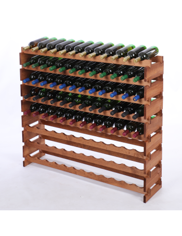 Stojak na wino regał modułowy na butelki 8x12 but SZEROKI BEZ NARZĘDZI - produkt 2