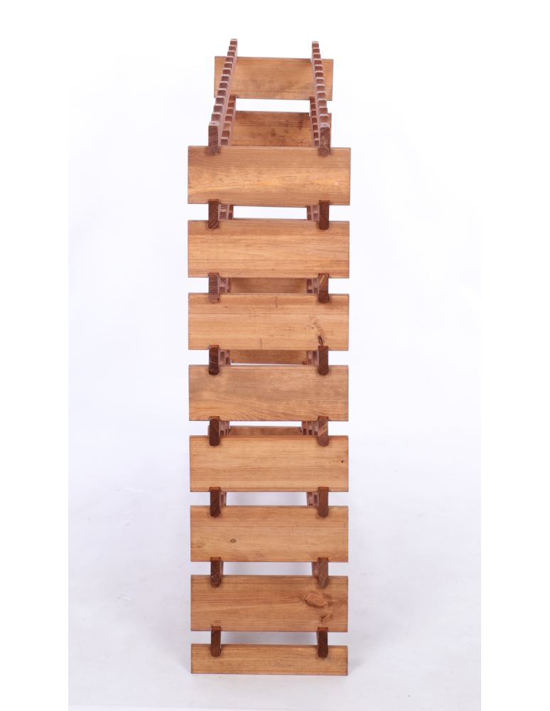 Modułowe stojaki do butelek RW11 - Stojak na wino regał modułowy na butelki 8x12 but SZEROKI BEZ NARZĘDZI - product b2b.wamar.biz 4