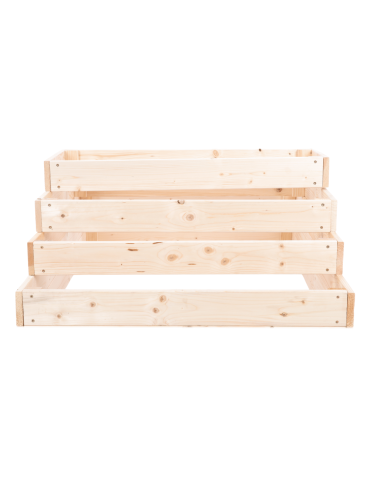 Grządki kaskadowe - Skrzynia na warzywa regulowana skrzynie na warzywniak donica 36x117x90 - product 5