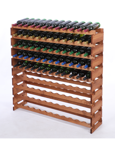 Stojak na wino regał modułowy na butelki 9x12 but SZEROKI BEZ NARZĘDZI - produkt 2