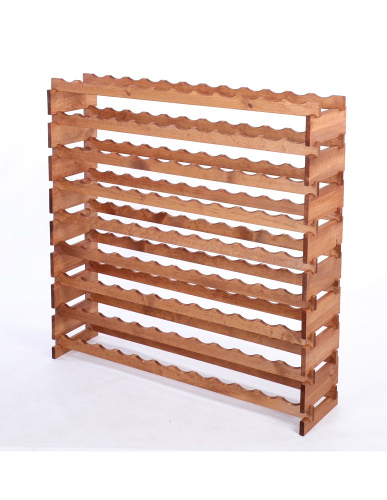 Modułowe stojaki do butelek RW11 - Stojak na wino regał modułowy na butelki 9x12 but SZEROKI BEZ NARZĘDZI - product b2b.wamar.biz 3