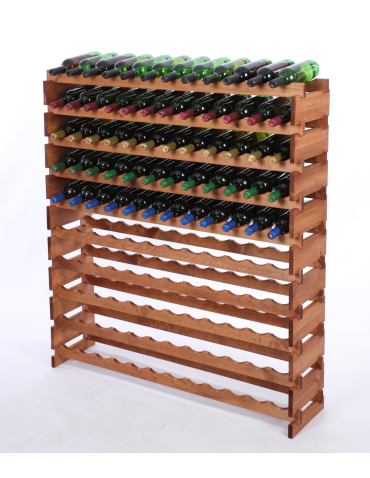 Stojak na wino regał modułowy na butelki 10x12 but DUŻY MONTAŻ BEZ NARZĘDZI - produkt 2